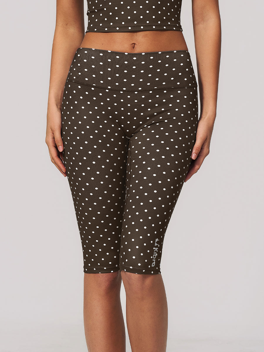 Cocoa Dot Flow Capri-0